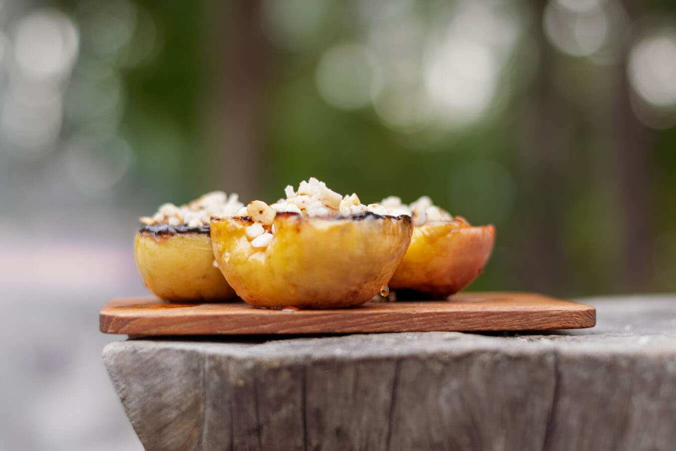 Stekta äpplen med mandelmassa