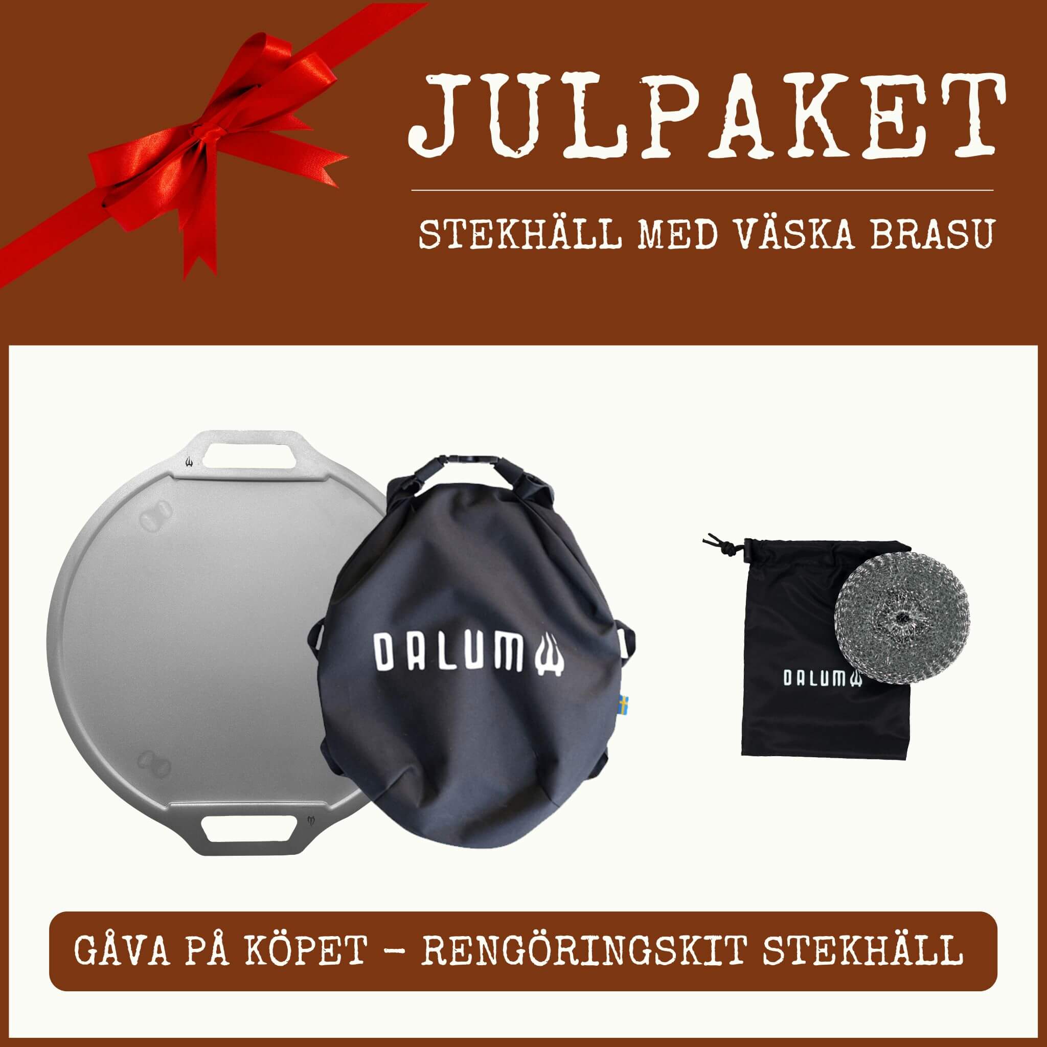 Julpaket Stekhäll med väska Brasu (Värde 149 SEK)