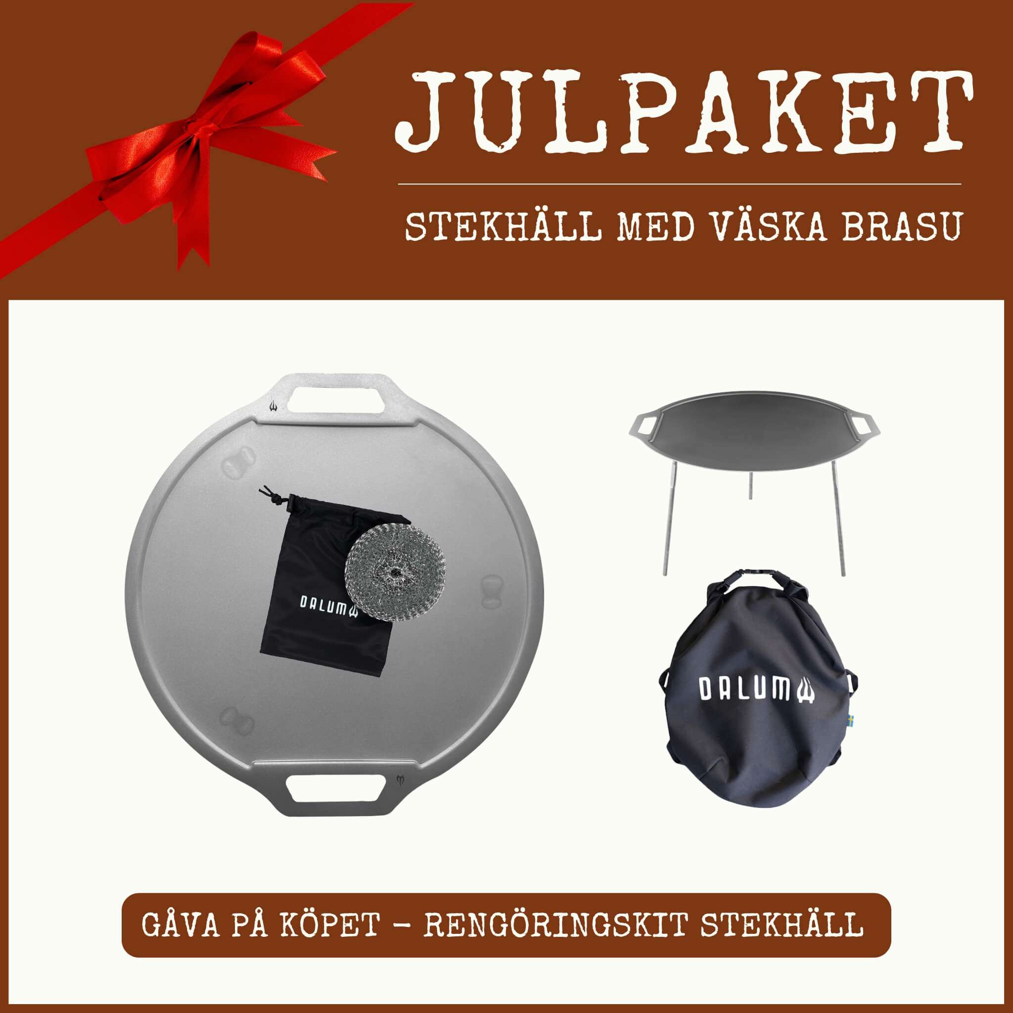Julpaket Stekhäll med väska Brasu (Värde 149 SEK)