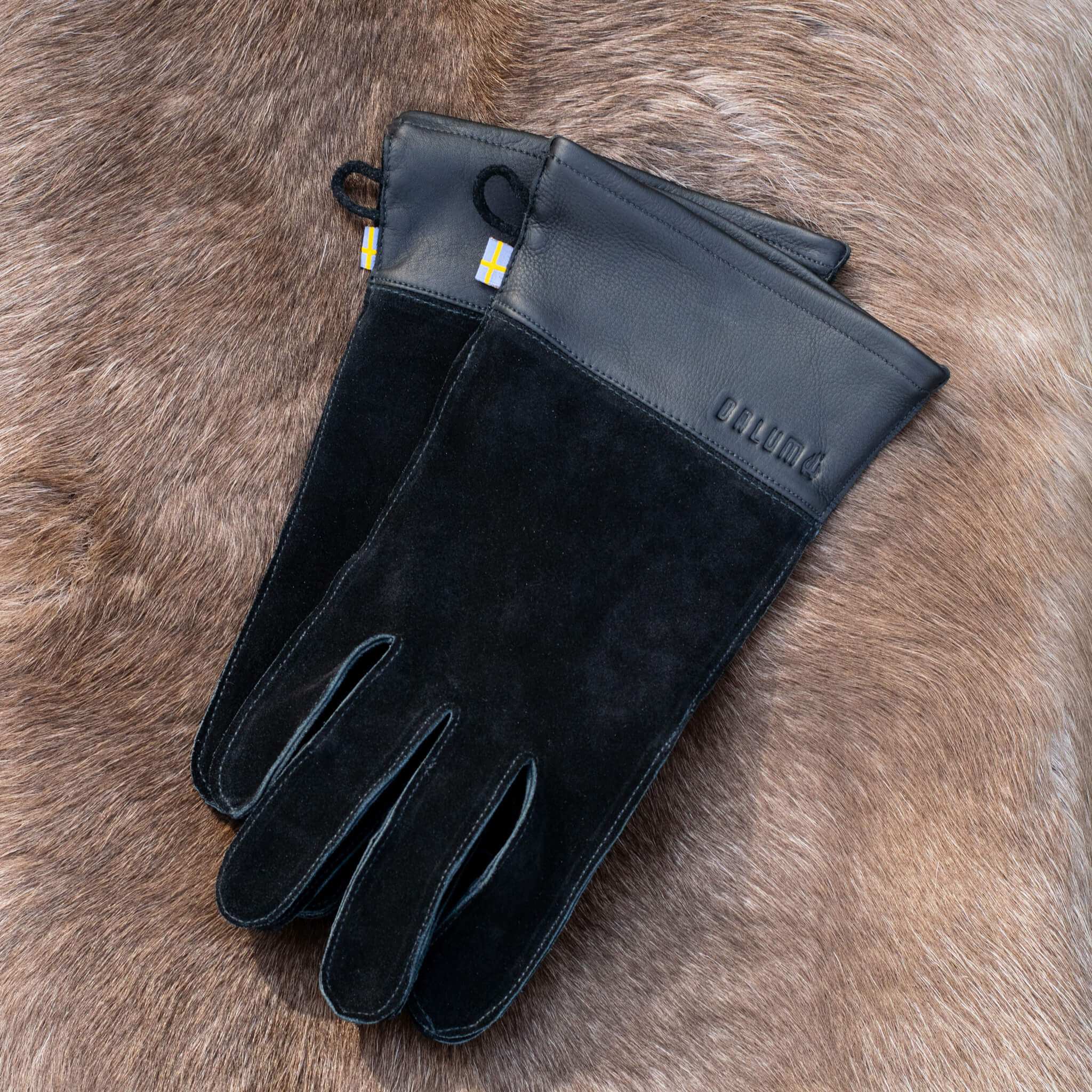 Stekhällshandske med förvaringspåse