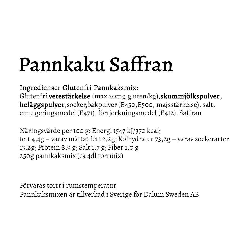 Pannkaku Saffron - Christmas edition