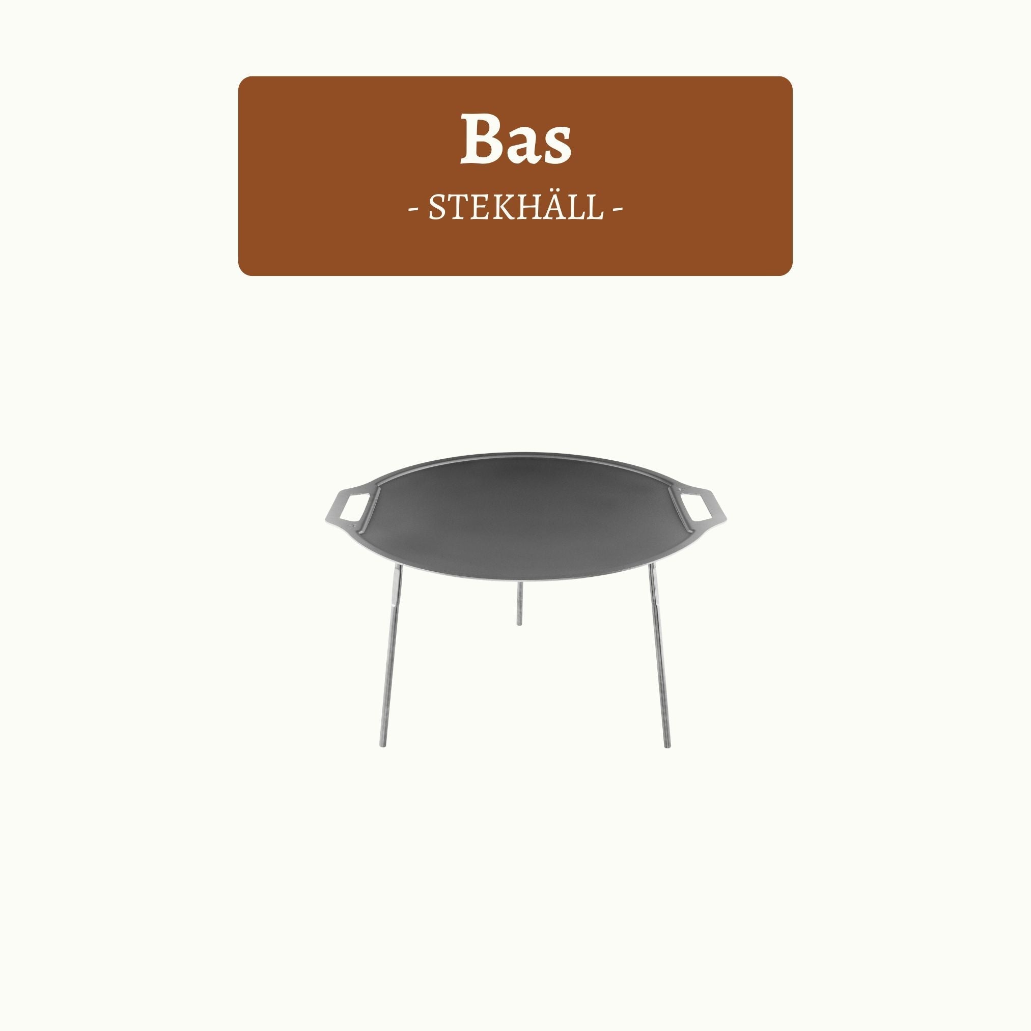 Stekhäll med ben och förvaringspåse