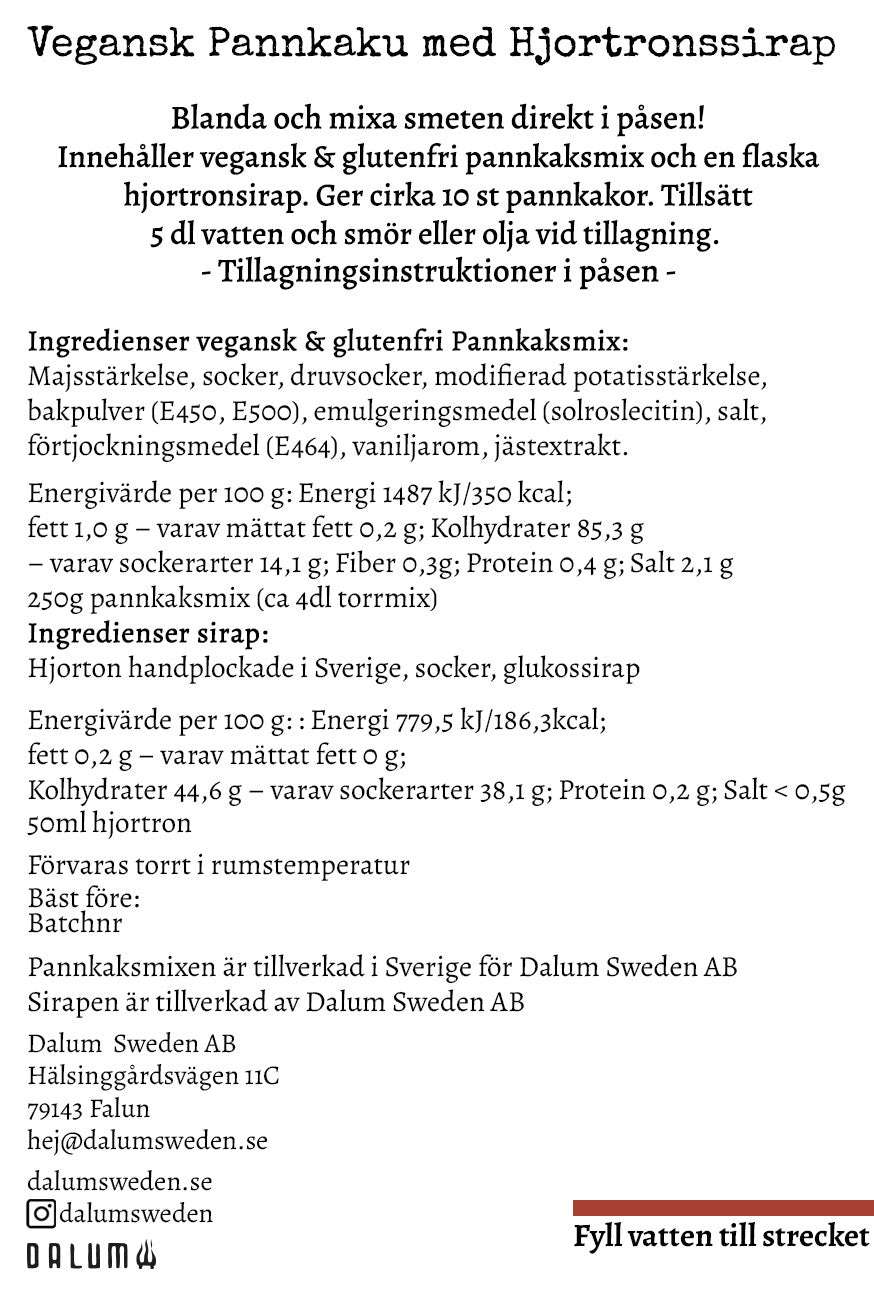 Friluftsmat Pannkaku